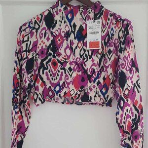 Long Sleeves Crop Top